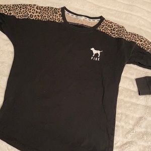 PINK black/leopard shirt Medium?